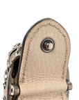 Dollar Calfskin Crystal Super Mini Dionysus Shoulder Bag Mystic White Black Diamond