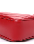 Calfskin Matelasse Monogram Lou Camera Bag Rouge Eros