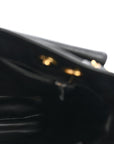 Caviar CC Flap Shoulder Bag Black