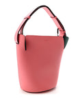Supple Calfskin Small Bucket Bag Bright Coral Pink