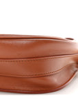 Box Calfskin Medium Bobby Flap Dark Tan