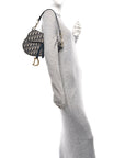 Oblique Saddle Bag Blue