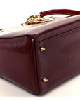 Patent D1ORissimo Medium Lady D1OR Burgundy Red