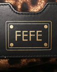 DOLCE GABBANA Calfskin Medium Fefe Tote Black