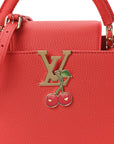 LV X TM Taurillon Cerises Capucines BB Rouge