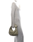 Nappa Intrecciato Teen Jodie Hobo Travertine