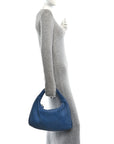 Nappa Intrecciato Medium Veneta Hobo Oceano