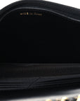 Lambskin Quilted Trendy CC Wallet On Chain WOC Black