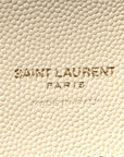 Grain De Poudre Matelasse Chevron Cassandre Envelope Chain Wallet Crema Soft