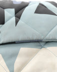 Silk Maxi Scarf CHNL 19 Flap Black Blue White