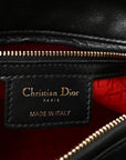 Lambskin Cannage Medium Lady D1OR Black