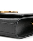 Grain De Poudre Small Monogram Kate Satchel Black