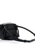 Calfskin Matelasse Monogram Lou Belt Bag Black