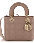 Lambskin Cannage Small My ABC D1OR Lady D1OR Blush