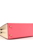 Epsom Bi-Color Horseshoe Kelly Sellier 25 Rose Azalee Craie