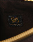 Corduroy Pouch Bag Ebony Baltic Blue