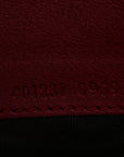Velvet GG Monogram Mini Dionysus Chain Wallet Red Cipria