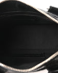 Agneau Arena Mini Le Cagole Duffle Crossbody Bag Black