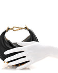 Vitello Grace Matte Nano FNDIgraphy Hobo Charm Black