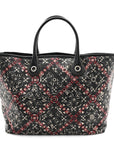 Coated Canvas Coco Small Tote Black