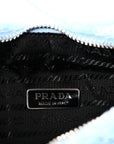 Terry Cloth Mini Re-Edition 2000 Bag Celeste Black