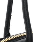 Re-Nylon Saffiano Medium Re-Edition 1978 Two Handle Bag Black