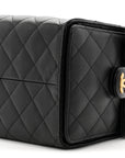 Caviar Quilted Medium CHNL 25 Handbag Black
