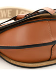 Calfskin Jacquard Mini Gate Dual Bag Tan
