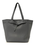 Soft Grained Calfskin Small Belt Cabas Phantom Grey