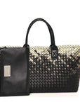 Nappa Intrecciato PVC Medium Cabat Black