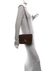 Shiny Calfskin Medium Triomphe Chestnut
