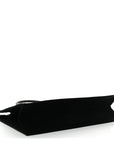 Linen Calfskin Rive Gauche Tote Black