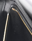 Shiny Calfskin Besace Clea Triomphe Black