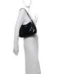 Spazzolato Cleo Adjustable Strap Shoulder Bag Black
