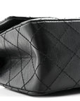 Aged Calfskin Quilted 2.55 Reissue 225 Flap Black