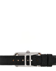 Stainless Steel Alligator Diamond 17mm Nantucket Serti Joaillier Quartz Watch Noir