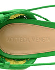 Crochet Stretch Ankle Tie Sandals 37 Kiwi Parakeet