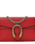 Calfskin Super Mini Dionysus Shoulder Bag Hibiscus Red