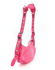 Agneau Arena Le Cagole Shoulder Bag XS Hot Pink