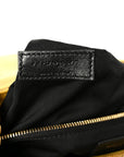 Suede Y Quilted Monogram Medium Loulou Chain Satchel Chartreuse