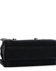 Mixed Fibers Small Deauville Bowling Bag Navy Blue