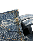 Denim BB Monogram Neo Cagole City Handbag Blue