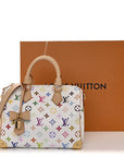 LV X TM Monogram Multicolor Speedy Bandouliere 25 White