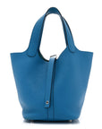 Taurillon Clemence Picotin Lock 18 PM Bleu Frida