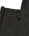 Cotton Canvas Small The Traveler Tote Bag Black