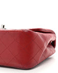 Lambskin Quilted Mini Square Flap Red