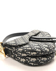 Oblique Saddle Bag Blue