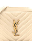 Calfskin Matelasse Monogram Lou Camera Bag Crema Soft