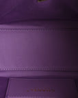 Suede Quilted Mini CHNL 25 Handbag Purple