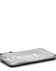 Calfskin Logo Coin Card Holder Black